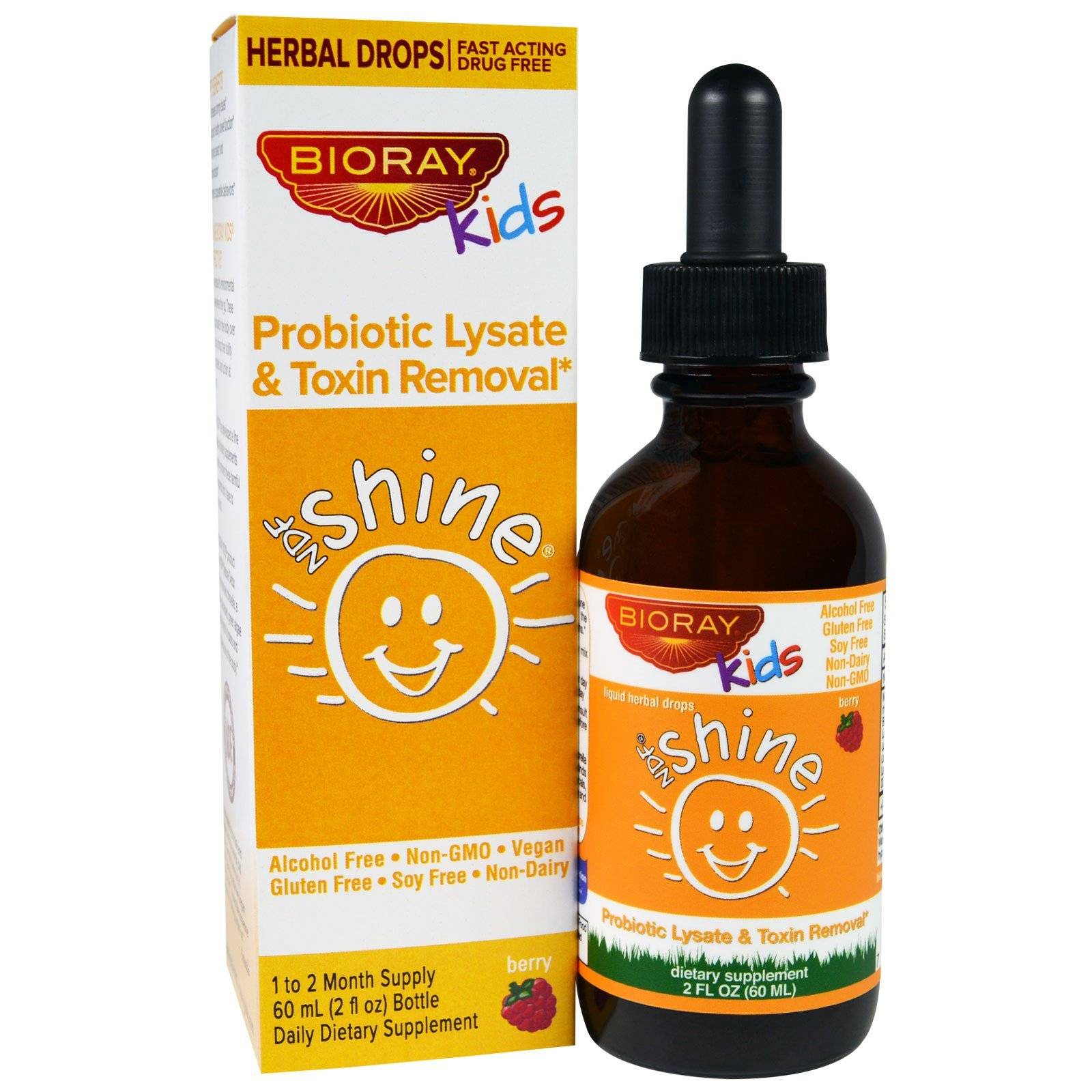 BioRay Kids - NDF Belly Balance, Raspberry Flavor - 2 fl. oz (60 ml)