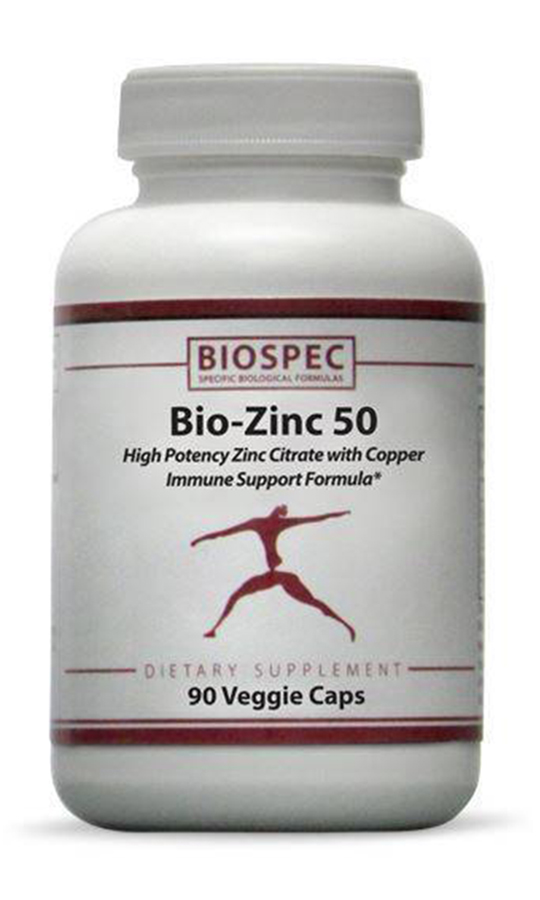 BioSpec - Bio-Zinc 50 - 90 Veggie Capsules