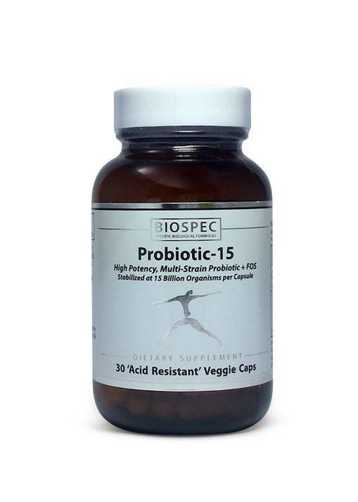 BioSpec - Probiotic-15 - 30 Veggie Capsules