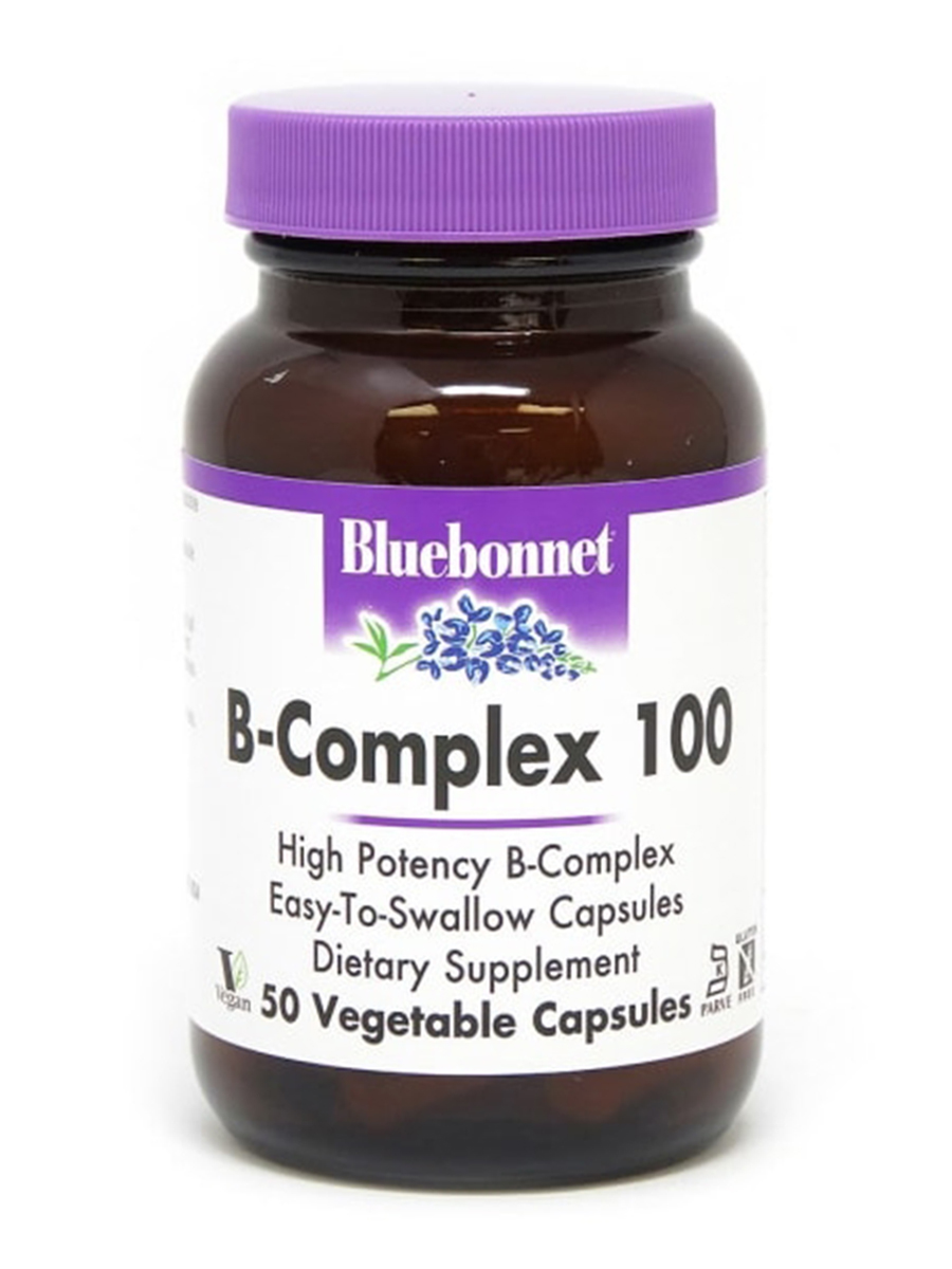 Bluebonnet Nutrition - B-Complex 100 - 50 Vegetable Capsules