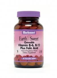 Bluebonnet Nutrition - EarthSweet Vitamin B6, B12 Plus Folic Acid,