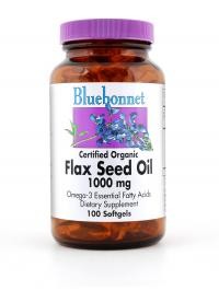 Bluebonnet Nutrition - Flax Seed Oil 1000 mg - 100 Softgels