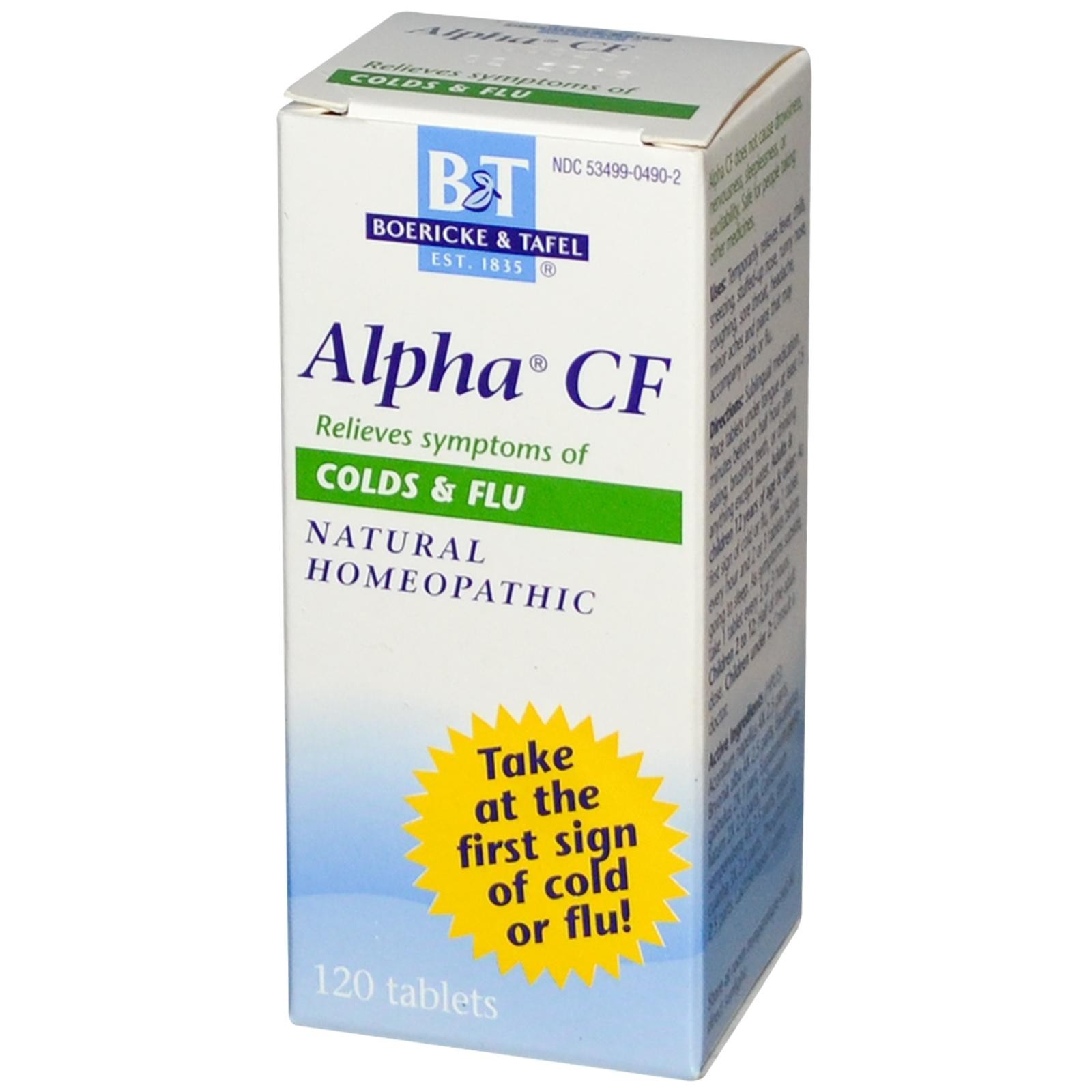 Boericke and Tafel - Alpha CF - 120 Tablets