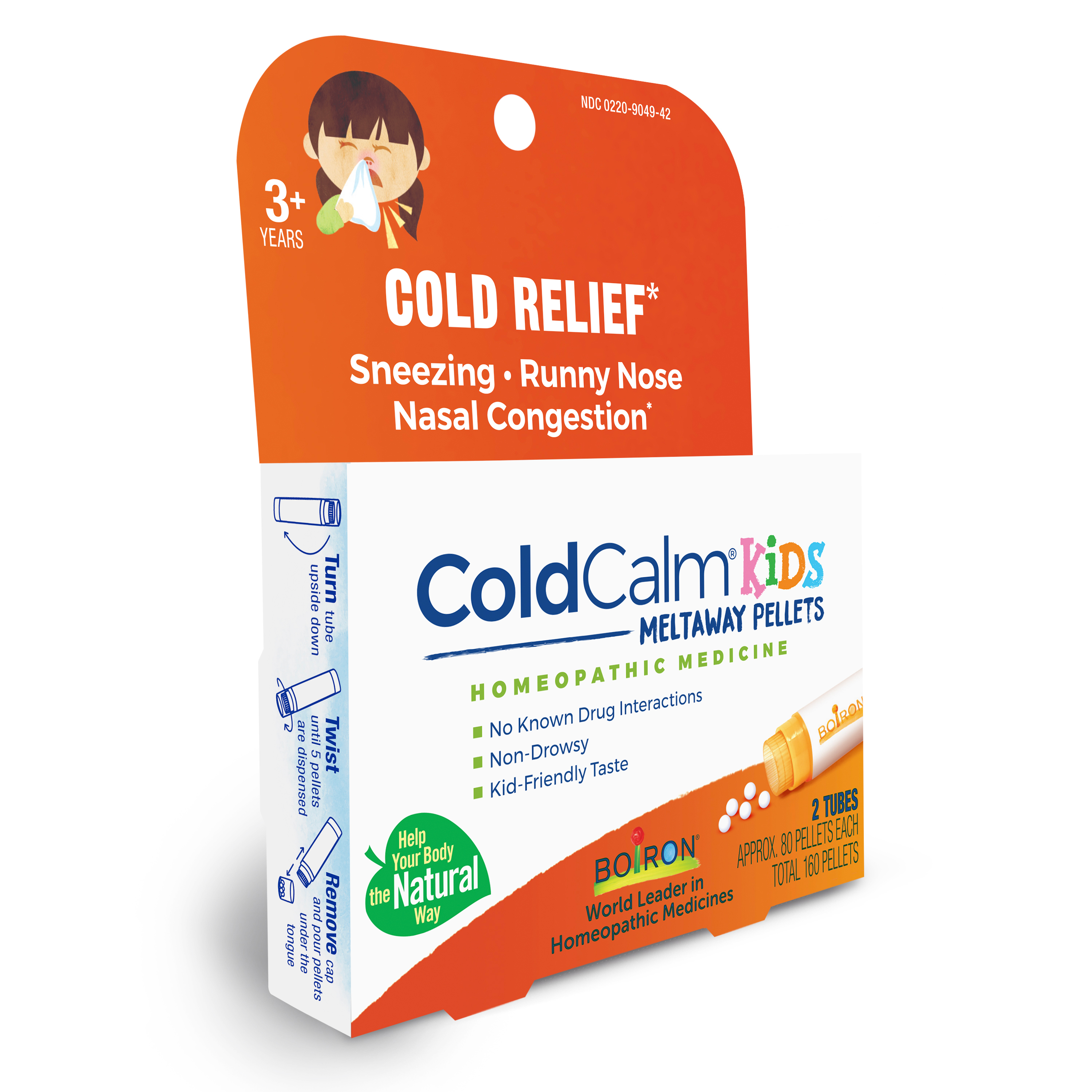Boiron - Children's ColdCalm Pellets (Cold Relief) - 2 Tubes (Approx.