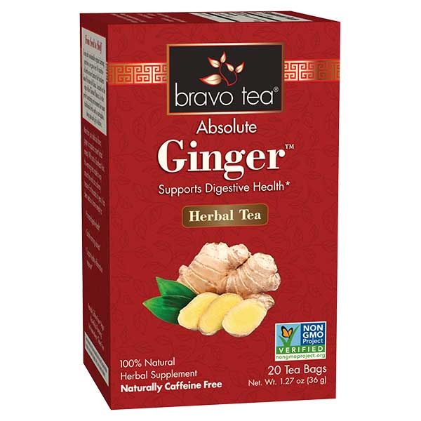 Bravo Tea - Absolute Ginger Herbal Tea - 20 Tea Bags