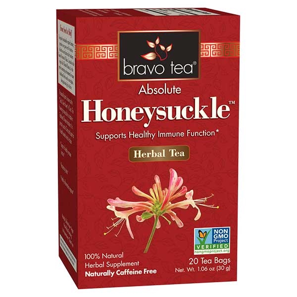 Bravo Tea - Absolute Honeysuckle Herbal Tea - 20 Tea Bags