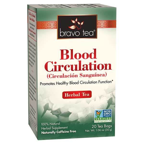 Bravo Tea - Blood Circulation Herbal Tea - 20 Tea Bags
