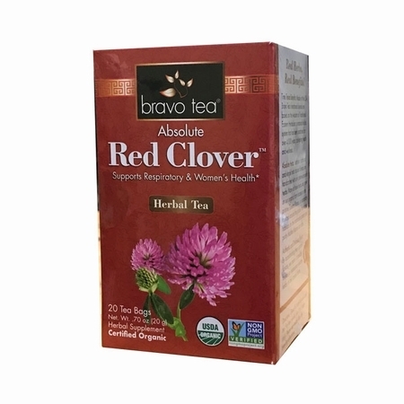 Bravo Tea - Organic Absolute Red Clover Herbal Tea - 20 Tea Bags