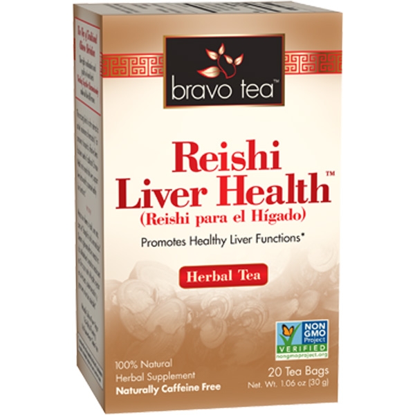 Bravo Tea - Reishi Liver Health Herbal Tea - 20 Tea Bags