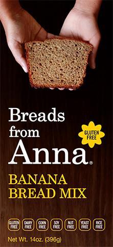 Breads from Anna - Gluten-Free Banana Bread Mix - 14 oz (396 Grams)