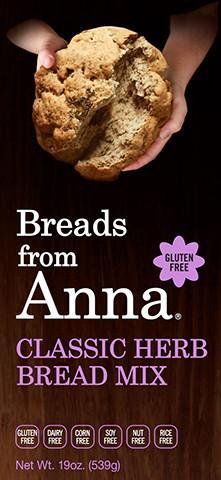 Breads from Anna - Gluten-Free Classic Herb Bread Mix - 19 oz (539