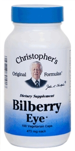 Christophers Original Formulas - Bilberry Eye Support - 100 Vegetarian