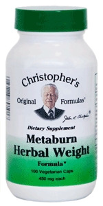 Christophers Original Formulas - Metaburn Herbal Weight Formula - 100