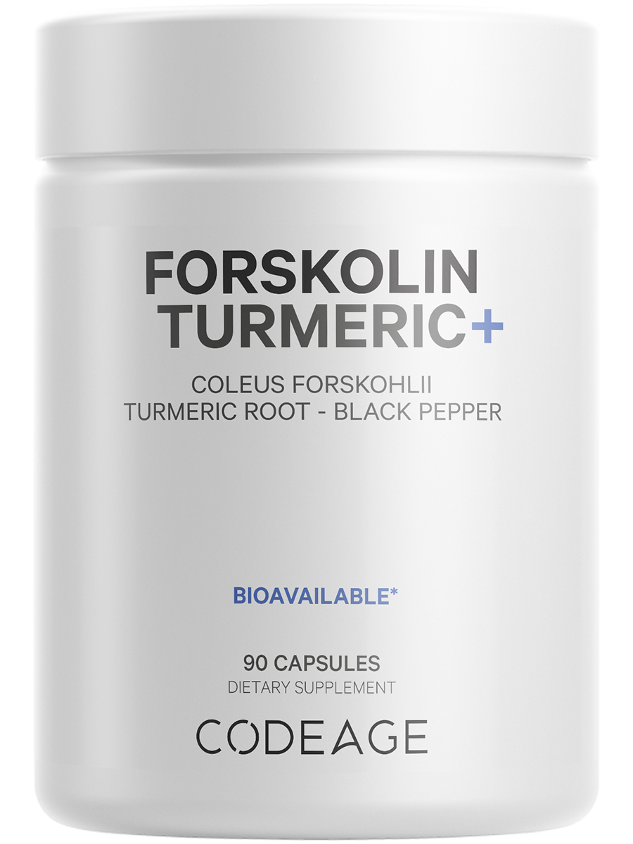 Codeage - Forskolin Turmeric - 90 Capsules