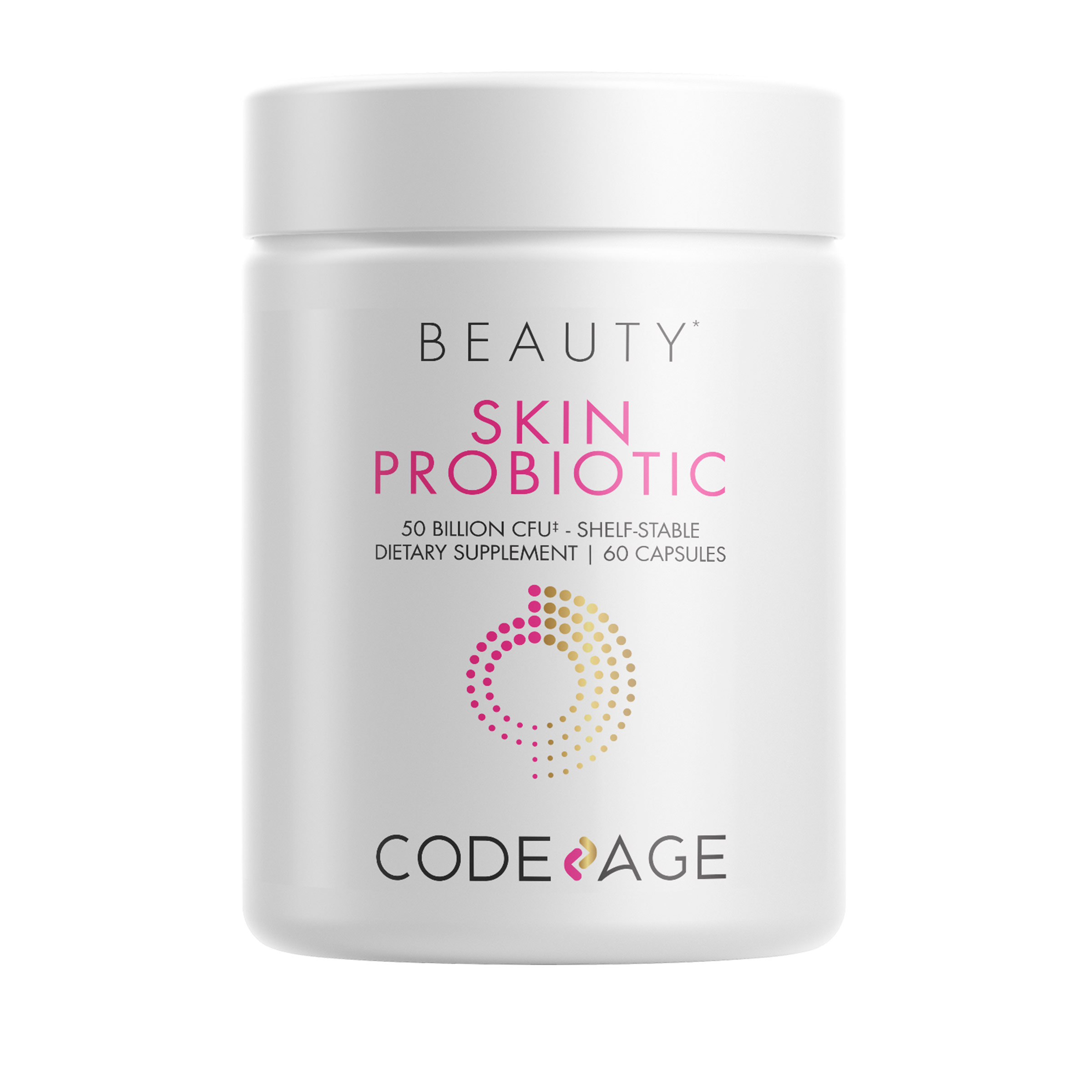 Codeage - Skin Probiotic 50 Billion CFU - 60 Capsules