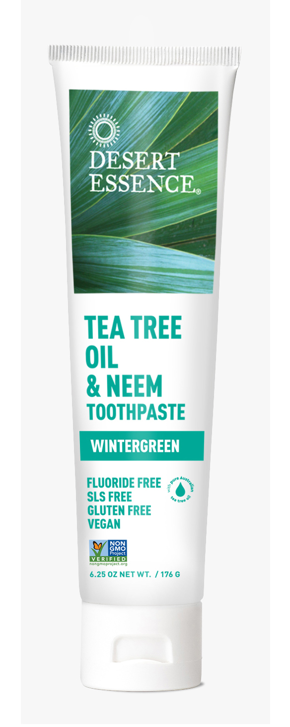 Desert Essence - Natural Tea Tree Oil & Neem Toothpaste - 6.25 oz (176