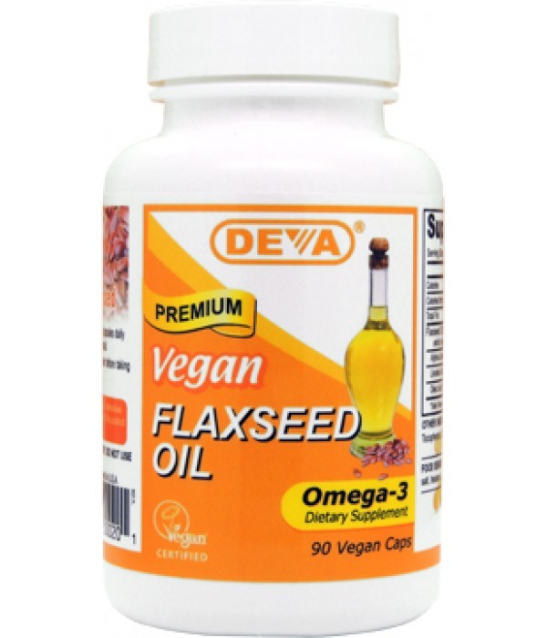 DEVA Nutrition - Vegan Flax Seed Oil - 90 Vegan Capsules