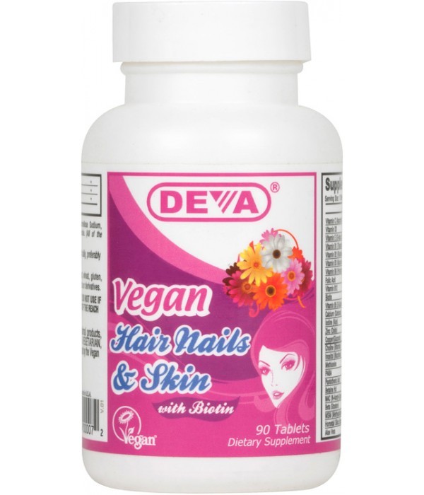 DEVA Nutrition - Vegan Hair, Nails & Skin with Biotin - 90 Tablets