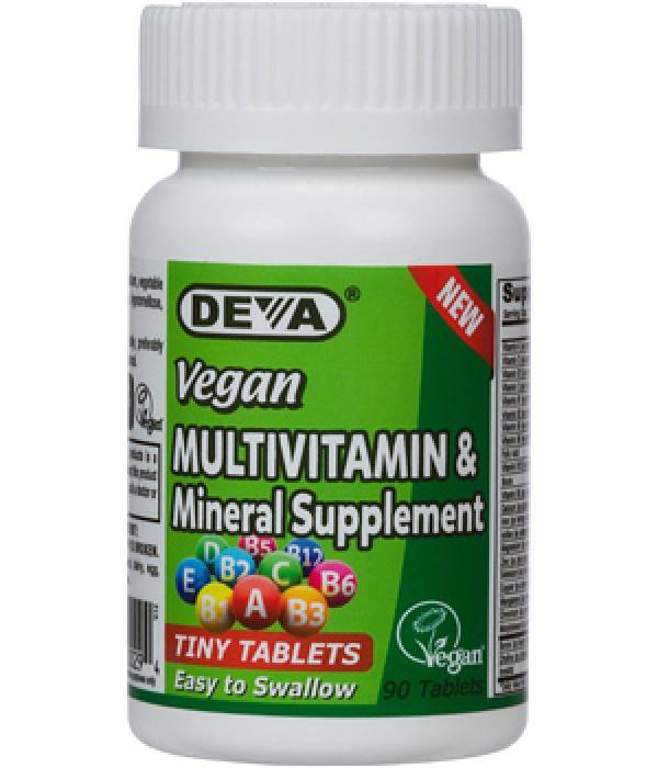 DEVA Nutrition - Vegan Multivitamin & Mineral Supplement - 90 Tablets