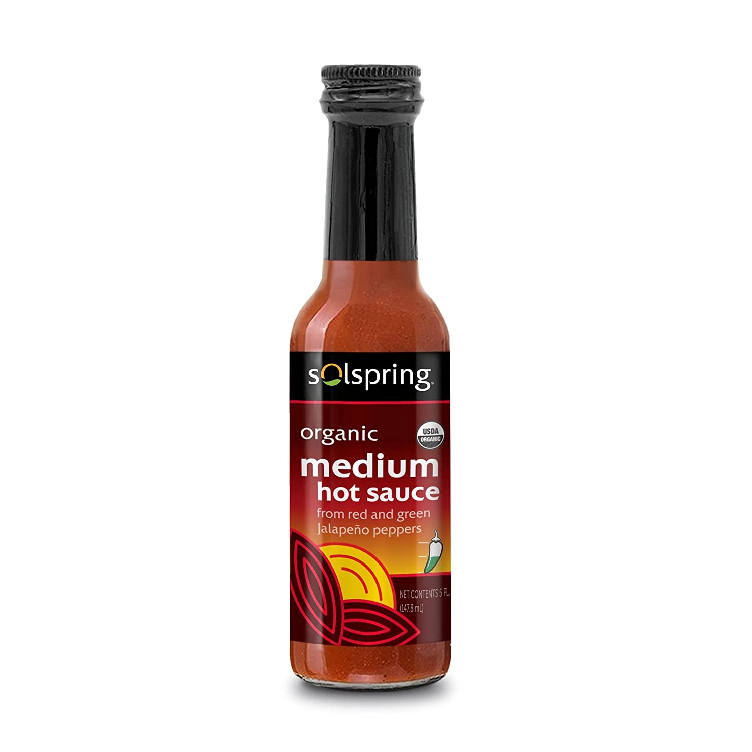 Dr. Mercola - Solspring Organic Medium Hot Sauce - 5 fl. oz (147.8