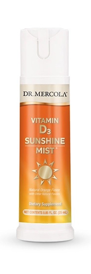 Dr. Mercola - Sunshine Mist Vitamin D Spray, Natural Orange Flavor