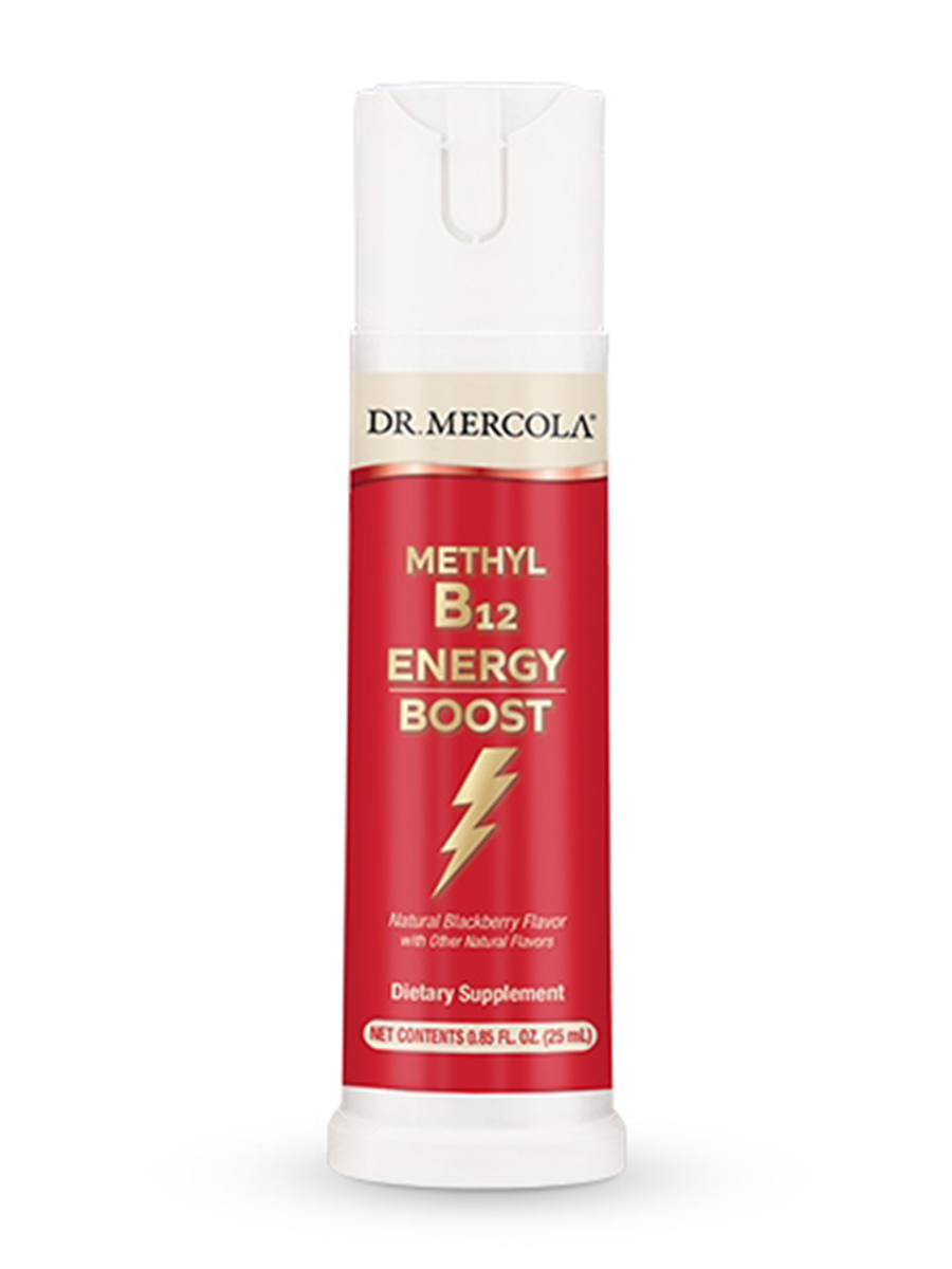 Dr. Mercola - Vitamin B12 Energy Booster, Natural Blackberry Flavor