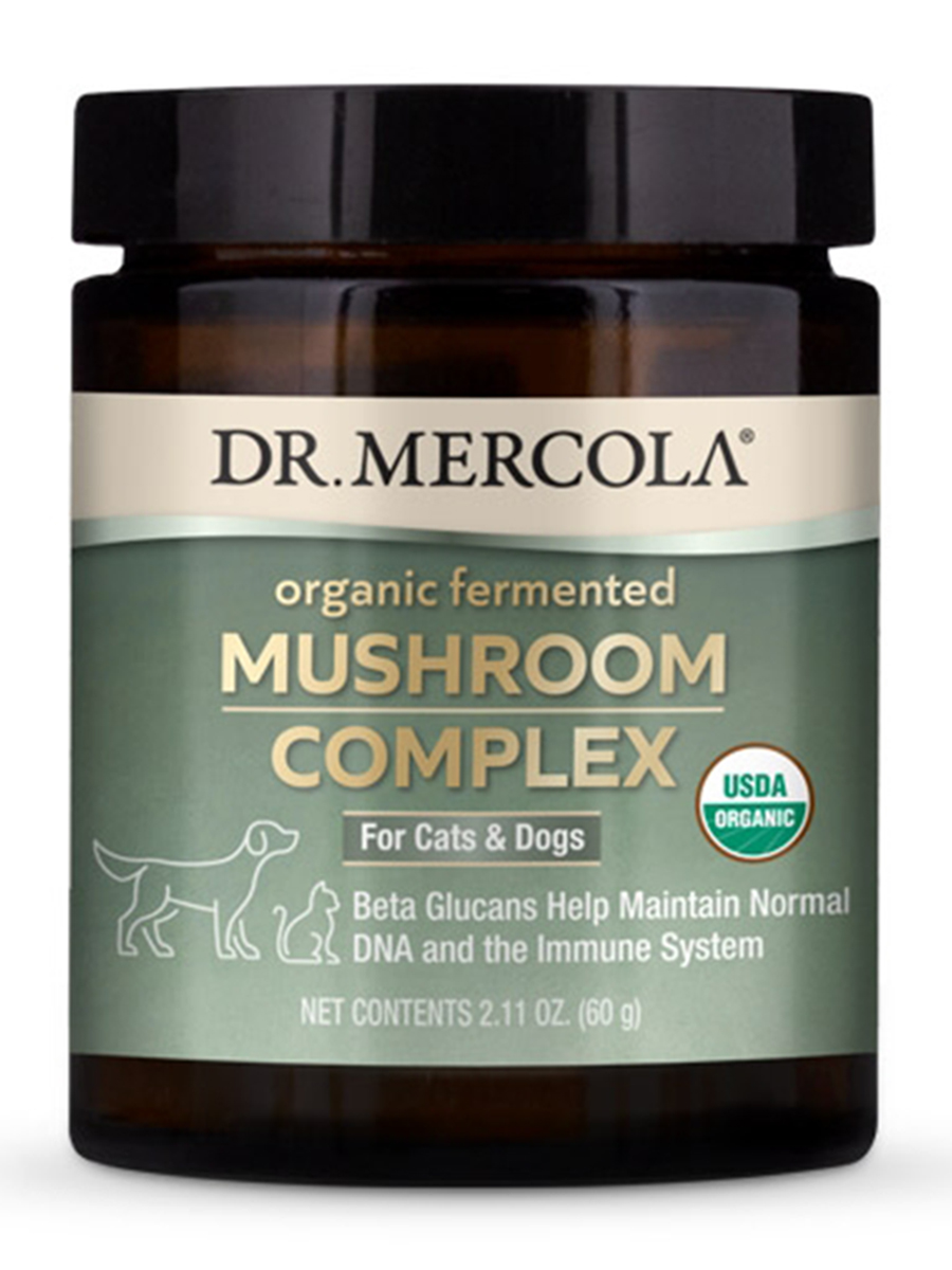 Dr. Mercola - Organic Mushroom Complex for Cats & Dogs - 2.1 oz (60