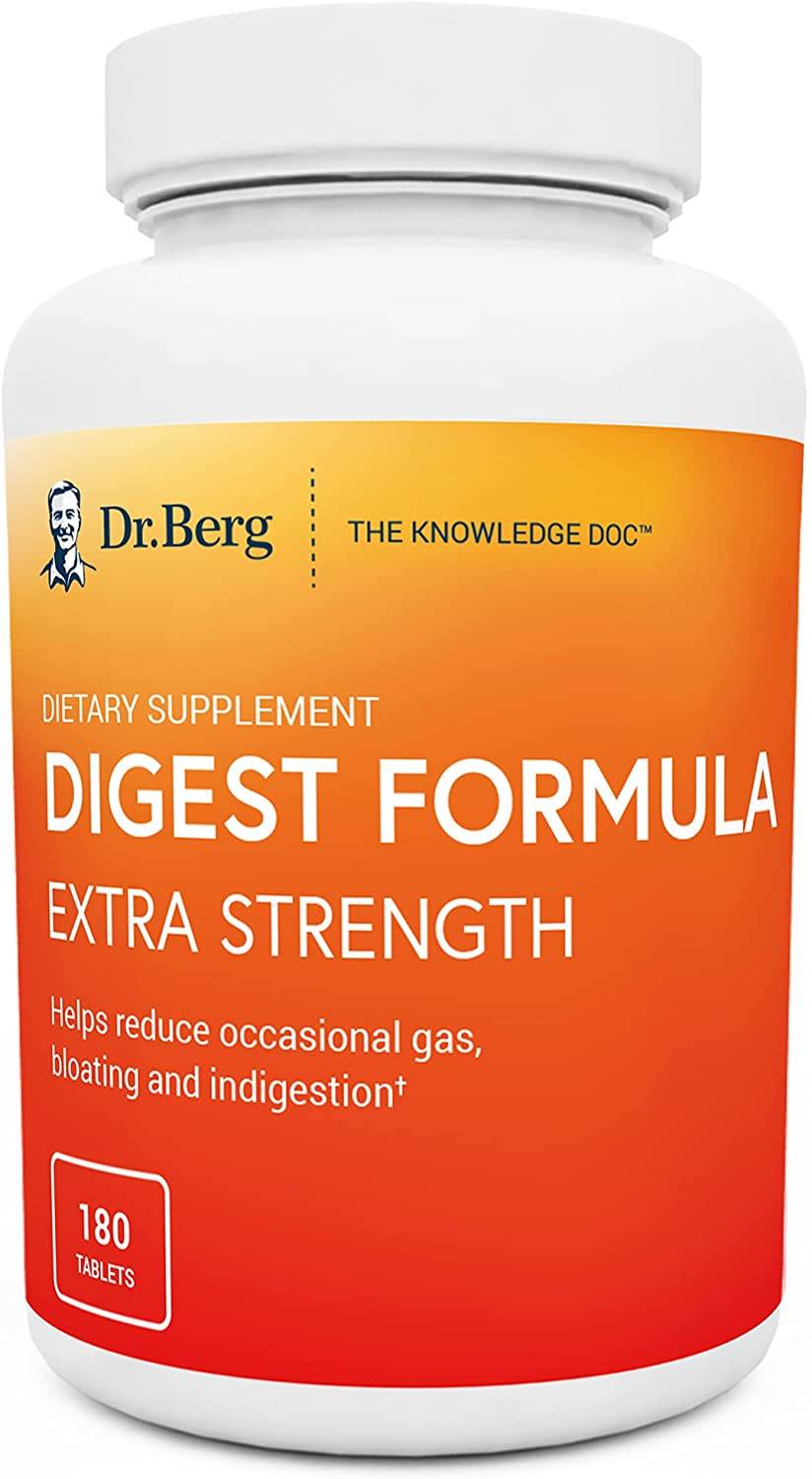 Dr. Berg - Digest Formula Extra Strength - 180 Tablets