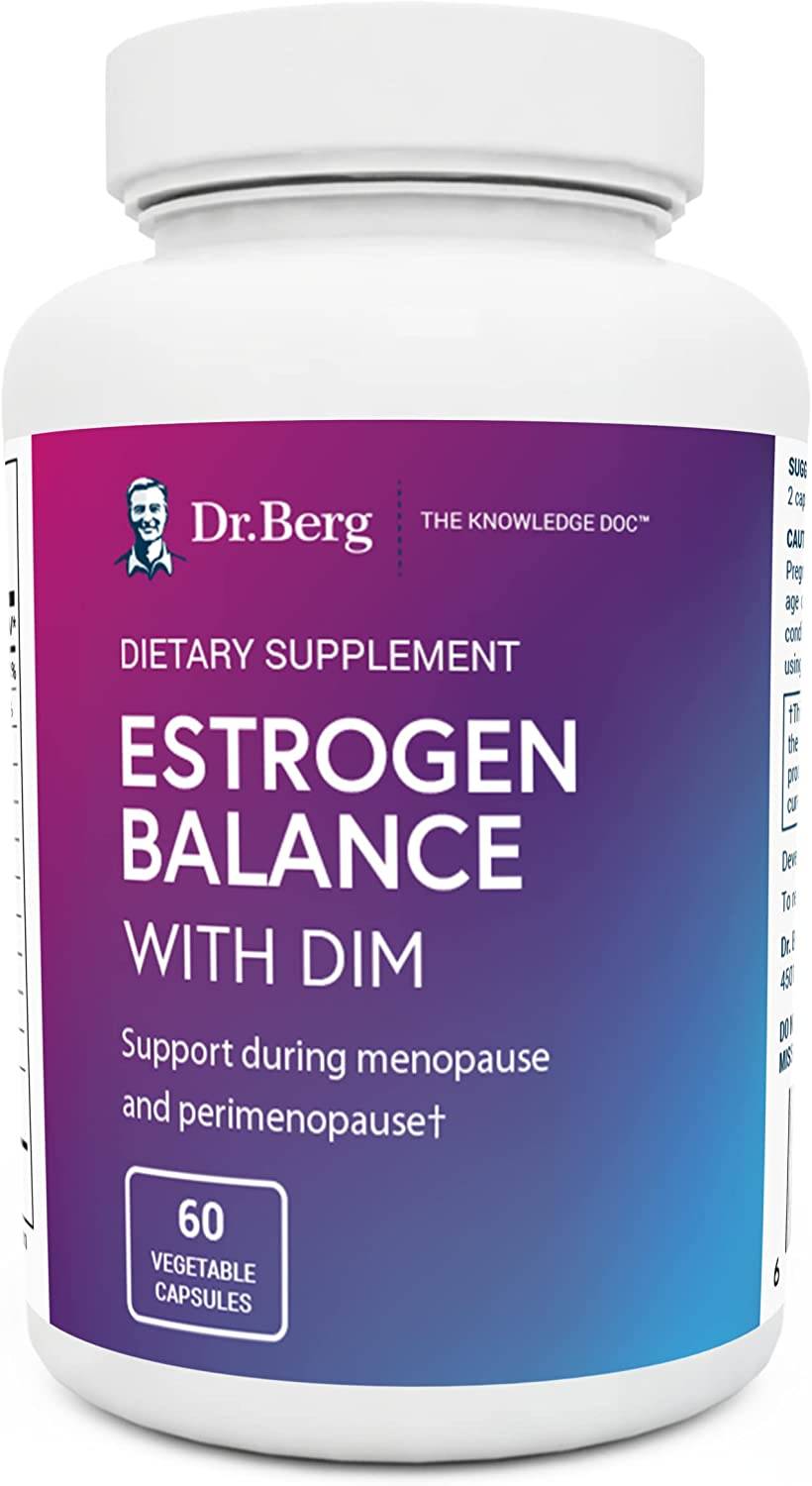 Dr. Berg - Estrogen Balance with DIM - 60 Vegetable Capsules