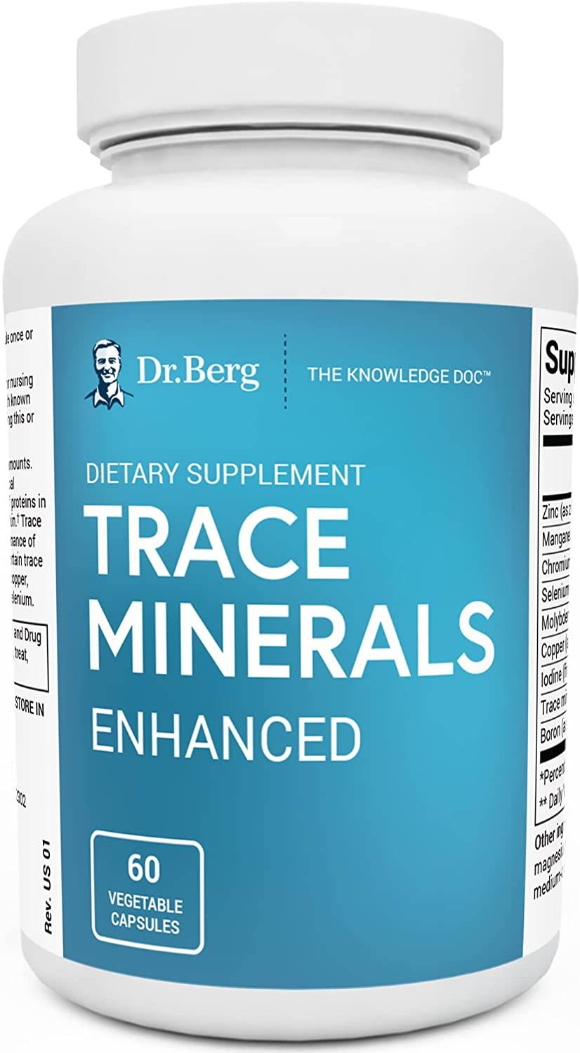 Dr. Berg - Trace Minerals Enhanced - 60 Vegetable Capsules
