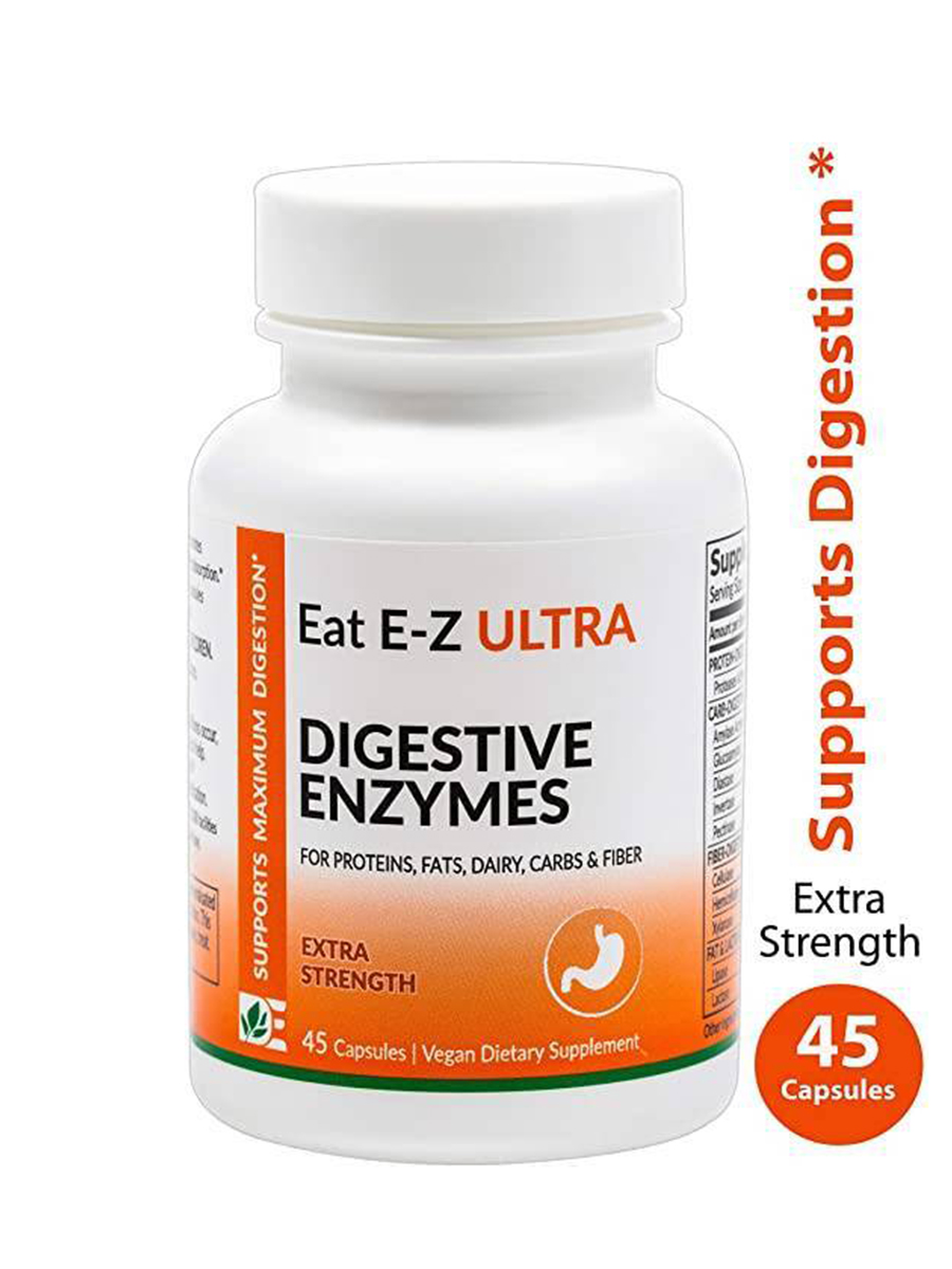 Dynamic Enzymes - Eat E-Z Ultra (Extra Strength) - Digestive Enzymes -