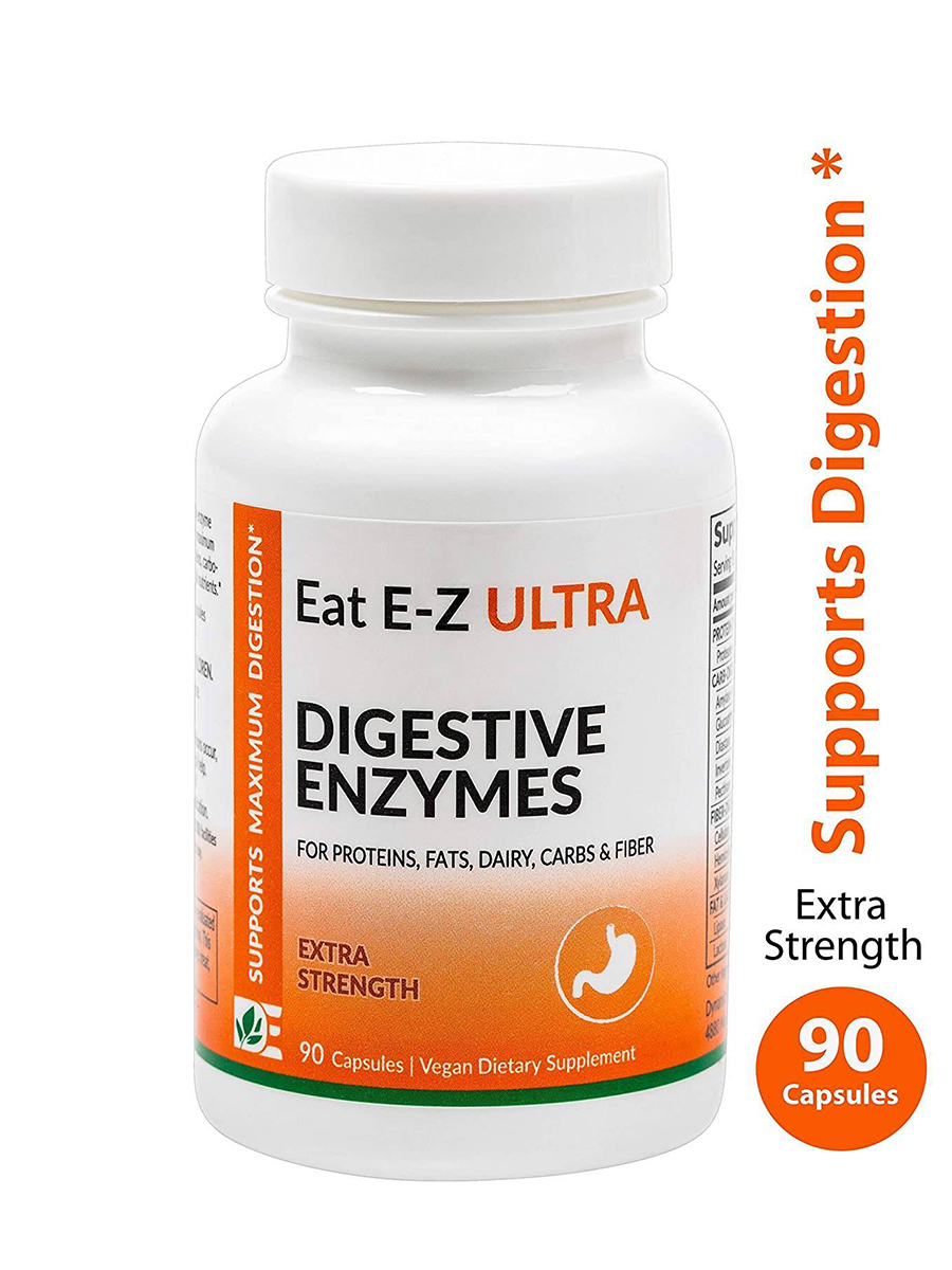 Dynamic Enzymes - Eat E-Z Ultra (Extra Strength) - Digestive Enzymes -