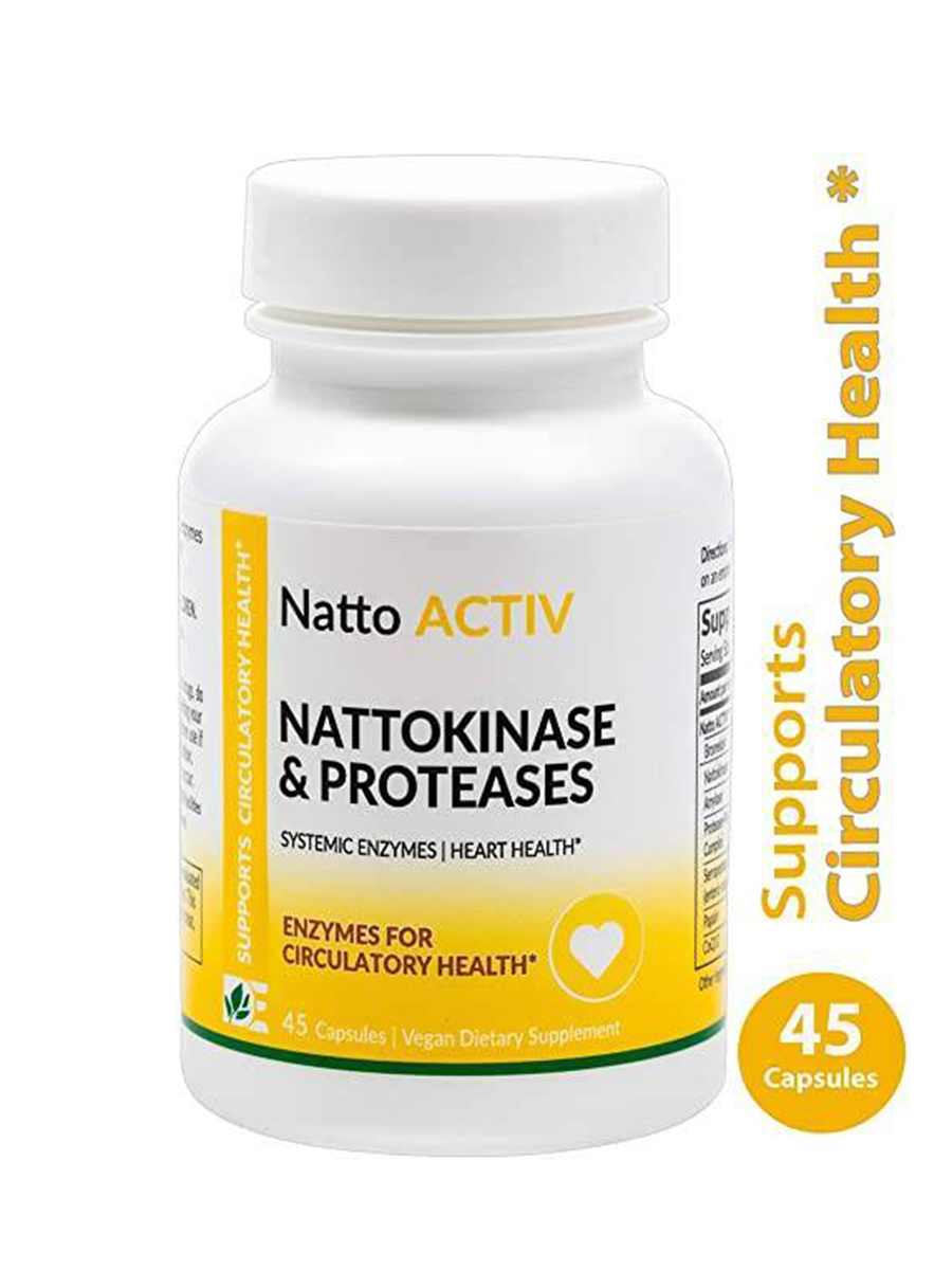 Dynamic Enzymes - Natto Activ - Nattokinase & Proteases - 45 Capsules