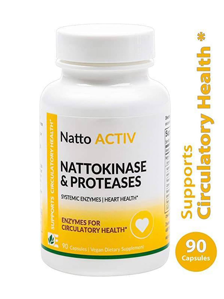Dynamic Enzymes - Natto Activ - Nattokinase & Proteases - 90 Capsules