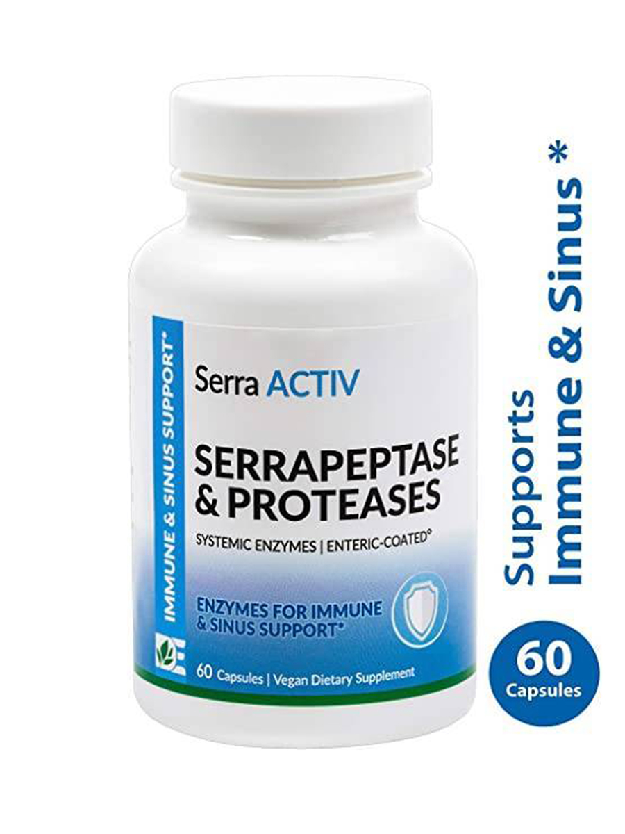Dynamic Enzymes - Serra Activ - Serrapeptase & Proteases - 60 Capsules