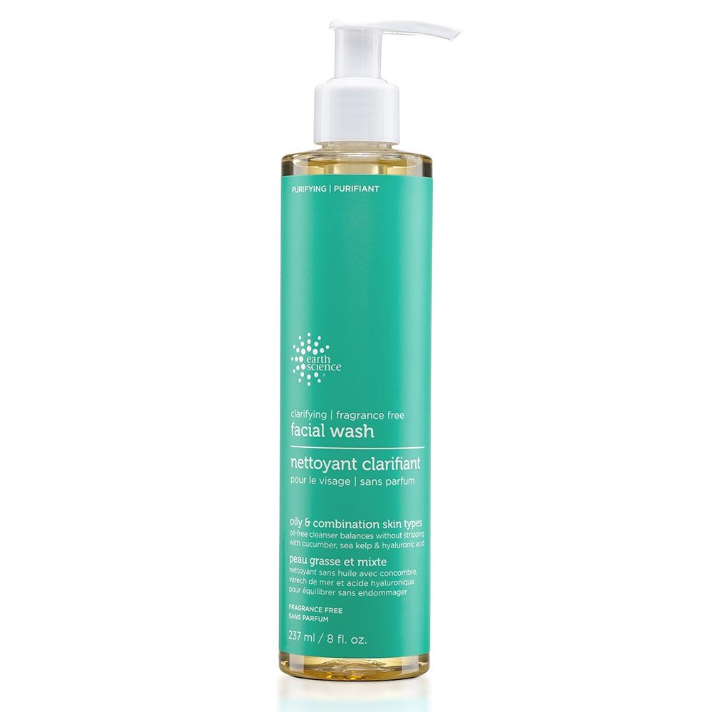 Earth Science - Clarifying Facial Wash, Fragrance Free - 8 fl. oz (237