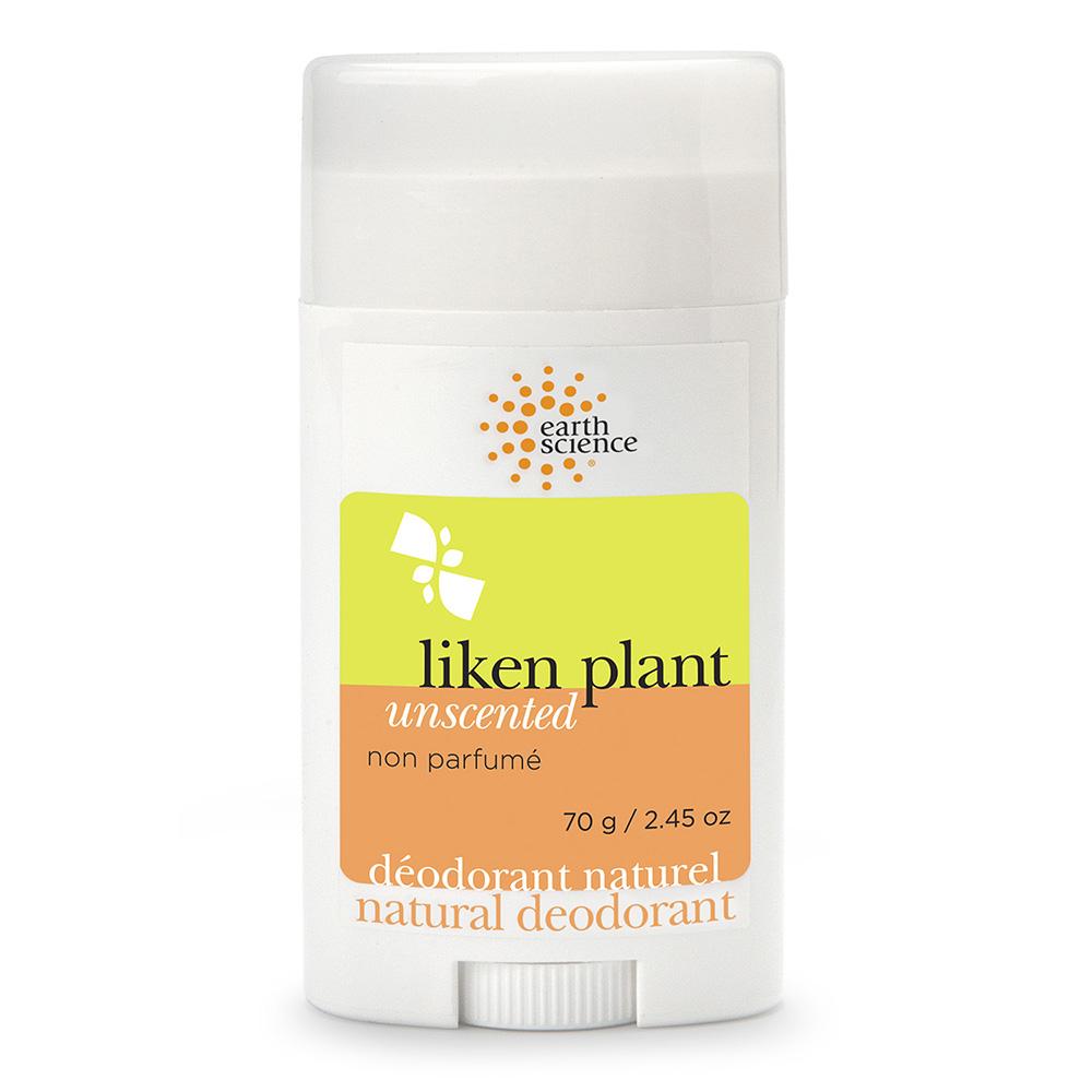 Earth Science - Deodorant Liken Plant Unscented - 2.45 oz (70 Grams)