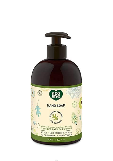 EcoLove - Liquid Hand Soap - Cucumber, Parsley & Spinach (Green
