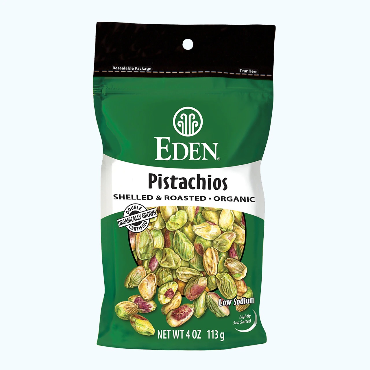 Eden Foods - Pistachios Shelled & Dry Roasted - 4 oz (113 Grams)