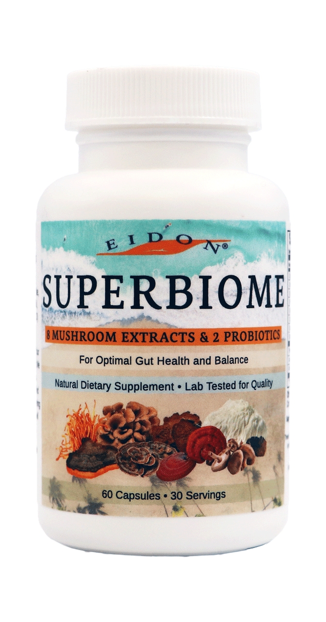 Eidon Ionic Minerals - SuperBiome Mushroom Probiotic - 60 Capsules