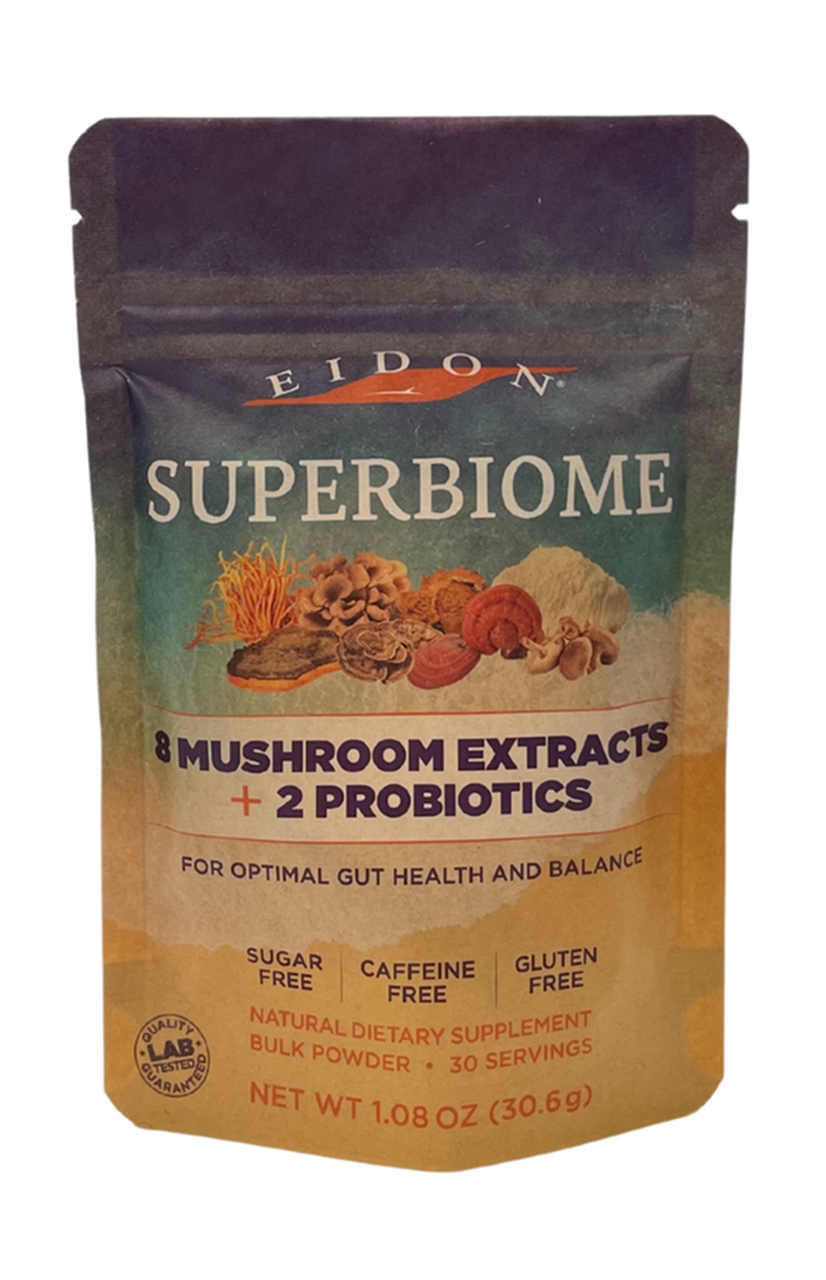 Eidon Ionic Minerals - SuperBiome Mushroom Probiotic Powder - 1.08 oz