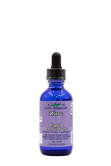 Eidon Ionic Minerals - Liquid Zinc - 2 oz (60 ml) Concentrate (Glass