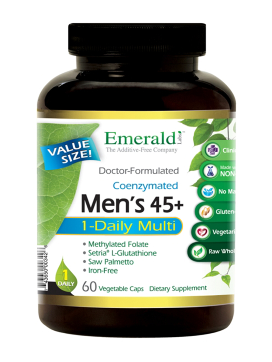 Emerald - Men's 45+ 1-Daily Multi - 60 Vegetable Capsules