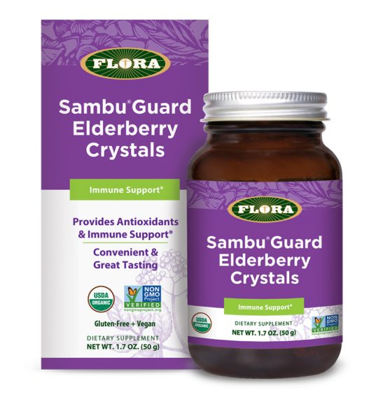 Flora - SambuGuard Elderberry Crystals - 1.7 oz (50 Grams)