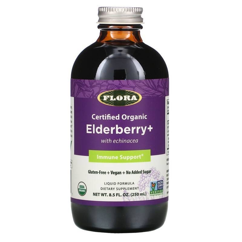 Flora - Elderberry+ Liquid Formula with Echinacea - 8.5 fl. oz (250