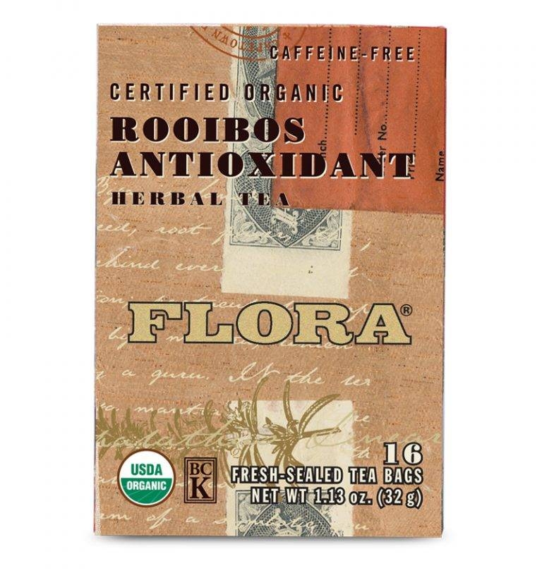 Flora - Organic Rooibos Antioxidant Herbal Tea - 16 Tea Bags