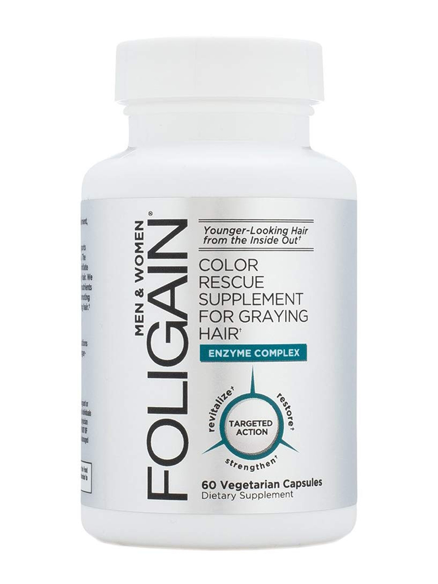 Foligain - Color Rescue Supplement for Graying Hair - 60 Vegetarian