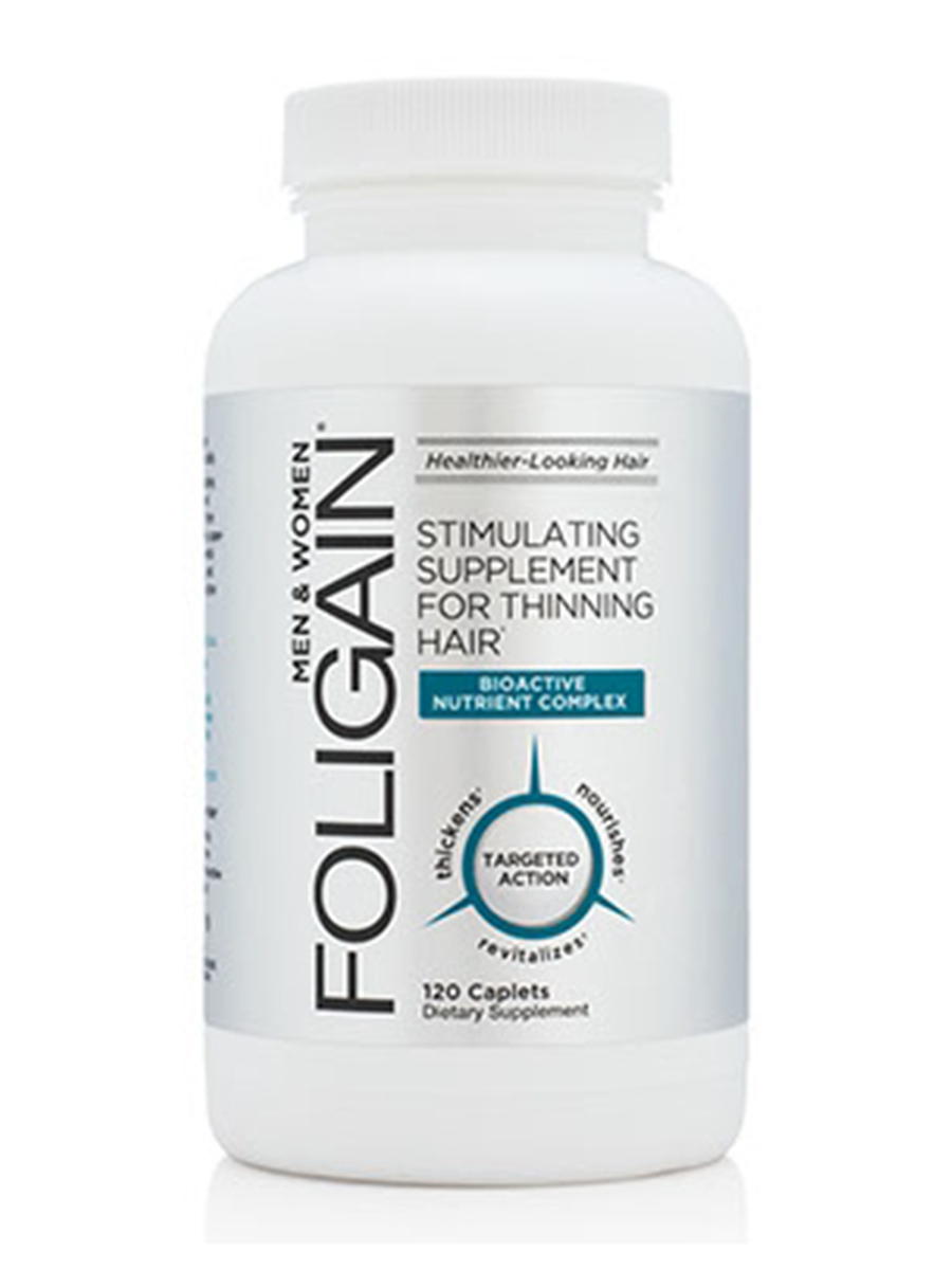 Foligain - Stimulating Supplement for Thinning Hair - 60 Caplets