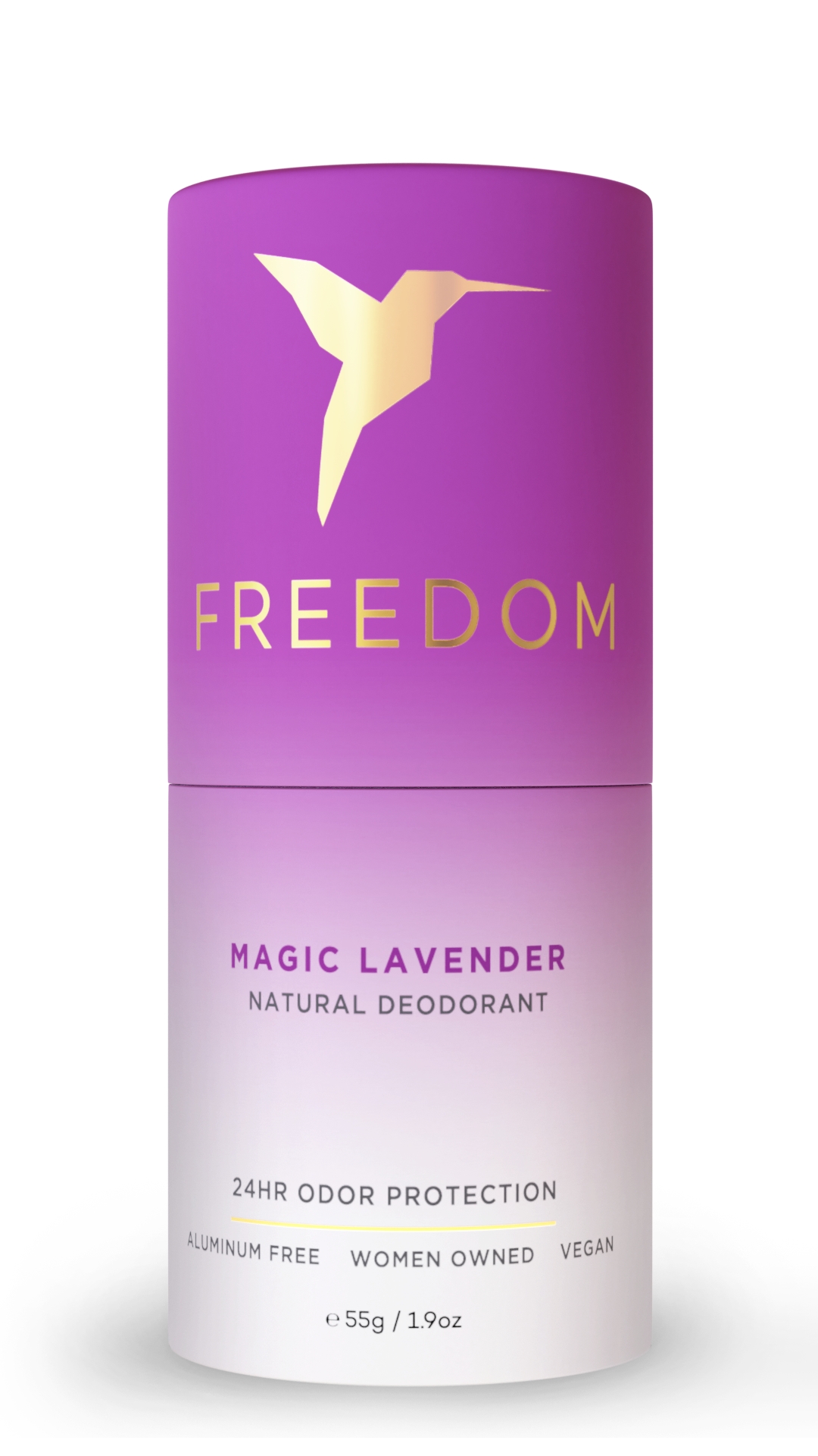 Freedom - Natural Deodorant - Magic Lavender - 1.9 oz (55 Grams)