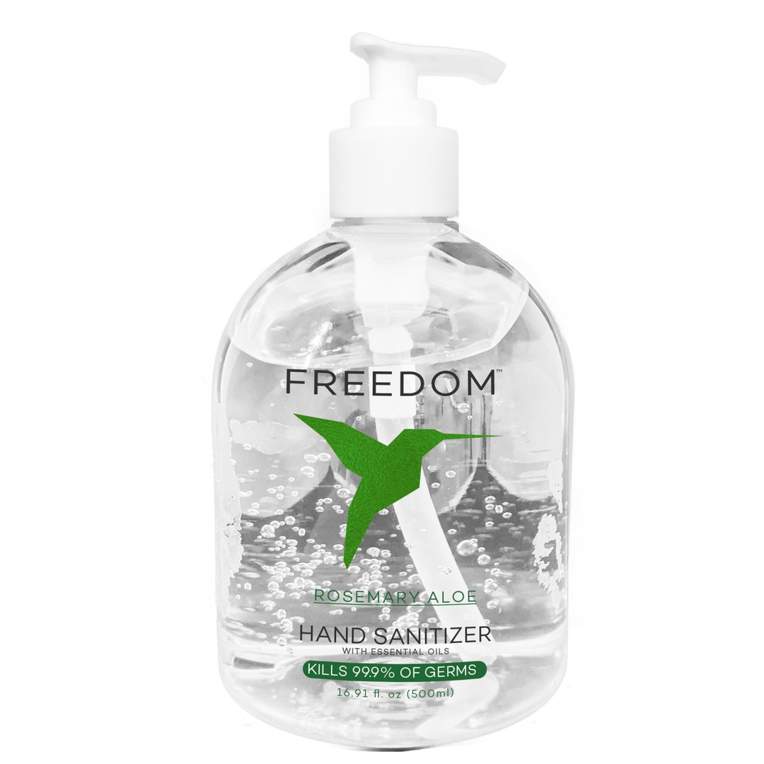 Freedom - Rosemary Aloe Hand Sanitizer Pump - 16.9 fl. oz (55 ml)